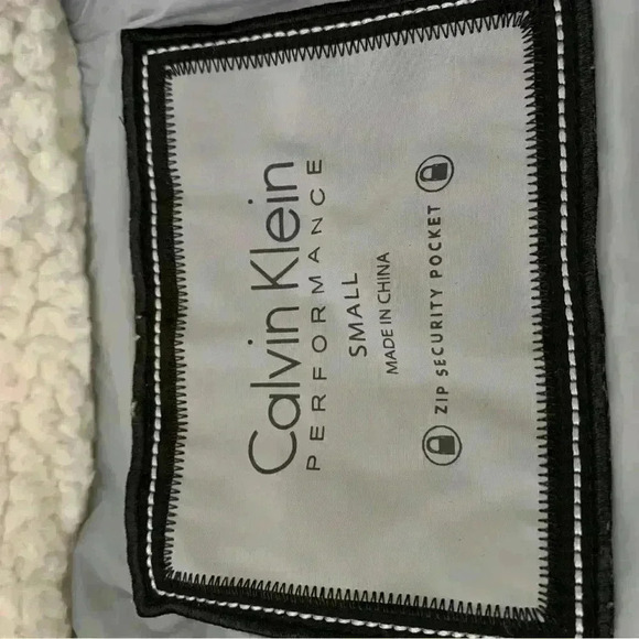 Calvin Klein Performance Ice Blue Sherpa Puffer Vest Women's Size Small - Picture 5 of 10